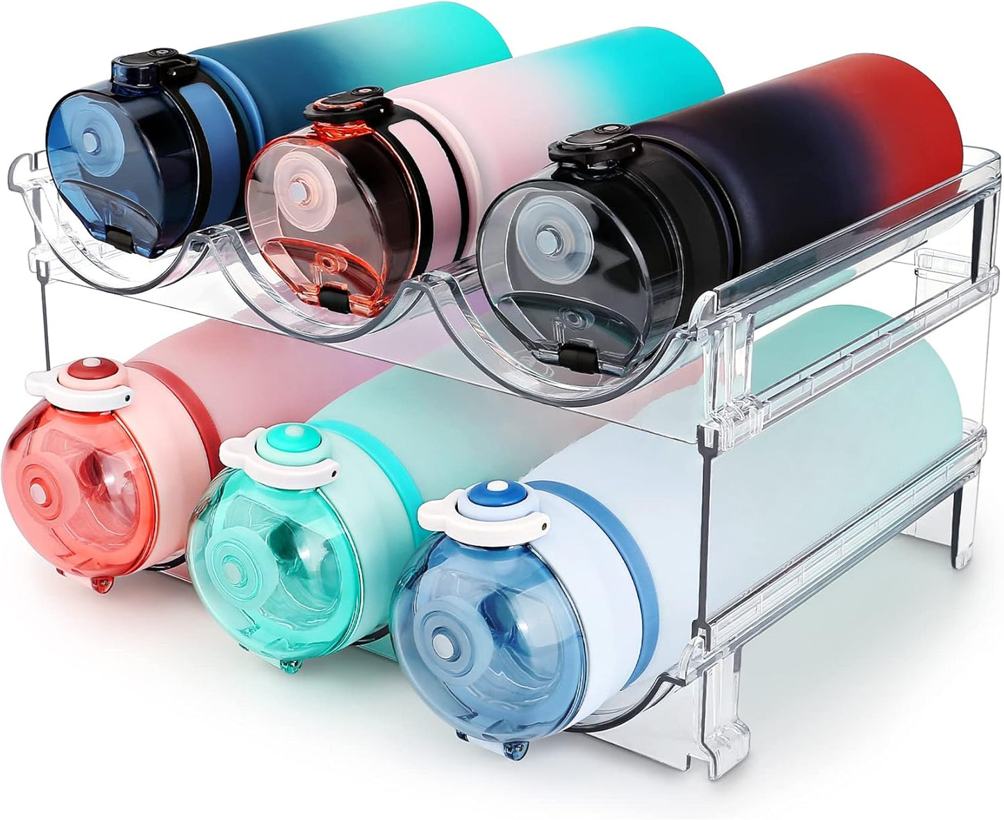 2 Packs Water Bottle Storage Rack