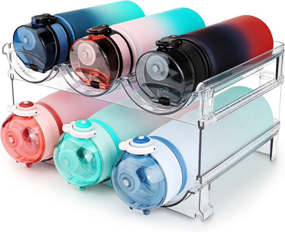 2 Packs Water Bottle Storage Rack