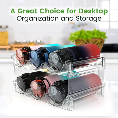 2 Packs Water Bottle Storage Rack